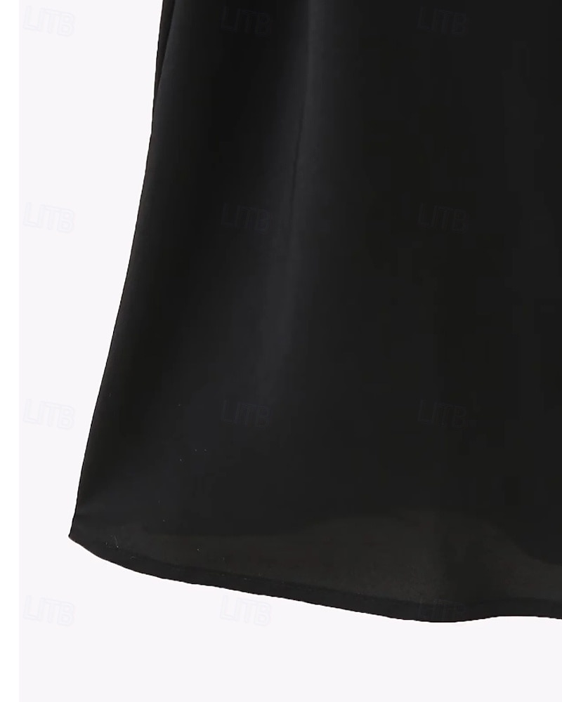 Damen Langes Kleid Maxikleid Abschlussballkleid Partykleid Mode Modern Party Besonderer Anlass Abendgesellschaft Normale Passform Einfach Ärmellos Ein-Schulter Schwarz Sommer 2025 - $30.99 –P6