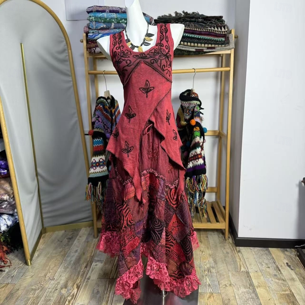 Boho Hosszú hossz Ruhák Női Mindszentek napja Álarcos mulatság Témakör Fesztivál Felnőttek Ruha Nyár 2025 - $185.99 –P1