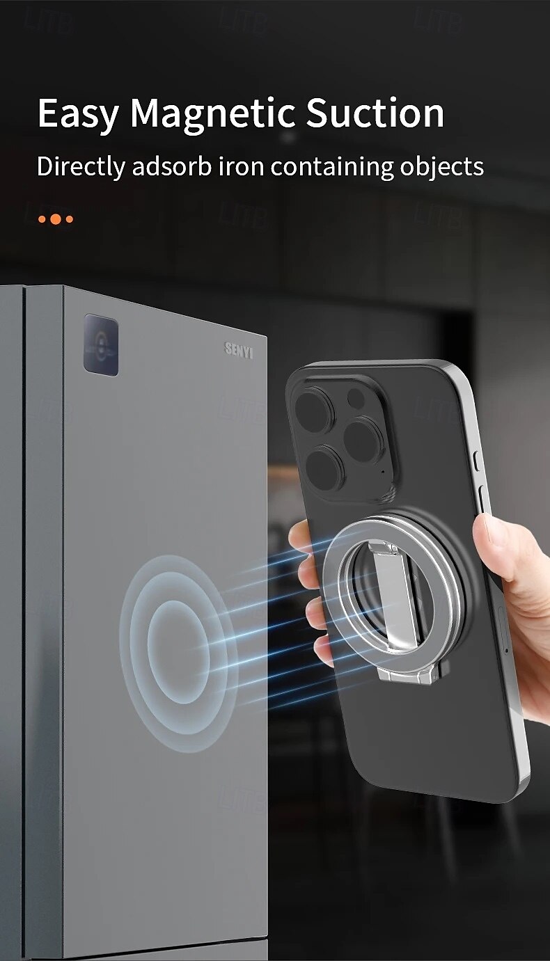Mobile Phone Strong Magnetic Holder for Magsafe 360 Degree Rotation Double Sided Magnet Stand Foldable Bracket for iPhone Xiaomi 2025 - $16.99 –P6