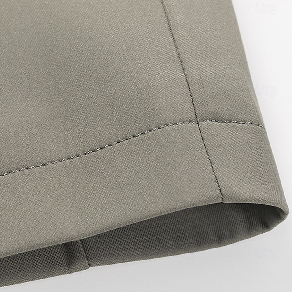 Herr Trenchcoat Formell Kontor Vår Höst Många årstider Polyester Ytterkläder Kläder Elegant Dagligen Ensfärgat Vik-över krage Enkelknäppt 2025 - $100.99 –P12