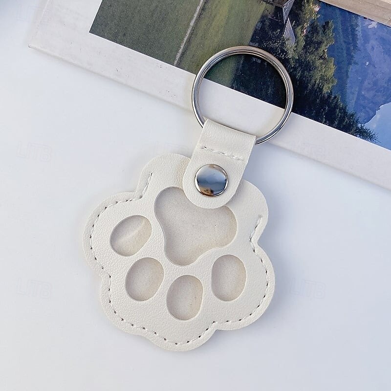 Portachiavi in pelle a forma di zampa di animale domestico, ciondolo creativo per conservare i ricordi dei peli di cane e gatto, grazioso accessorio per la decorazione di borsetta. del 2025 a $9.99 –P10