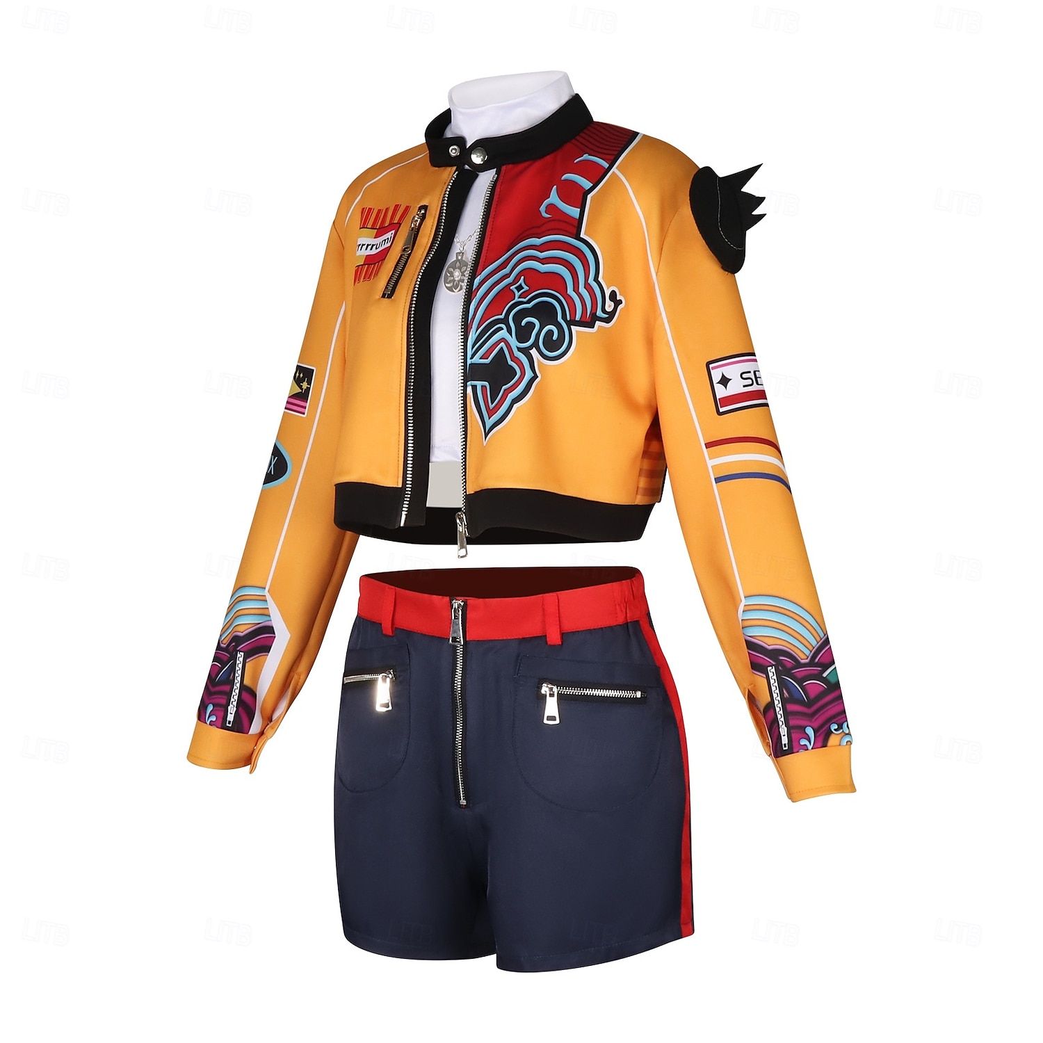 Zainspirowany koreańskim idolem Idol Gwiazda popu Kostium Fantazyjne przebranie Wirtualny idol Kostiumy z filmów for Damskie Doroślu Halloween Karnawał Spektakl Comic Con Anime Expo 2025 - $88.99 –P3