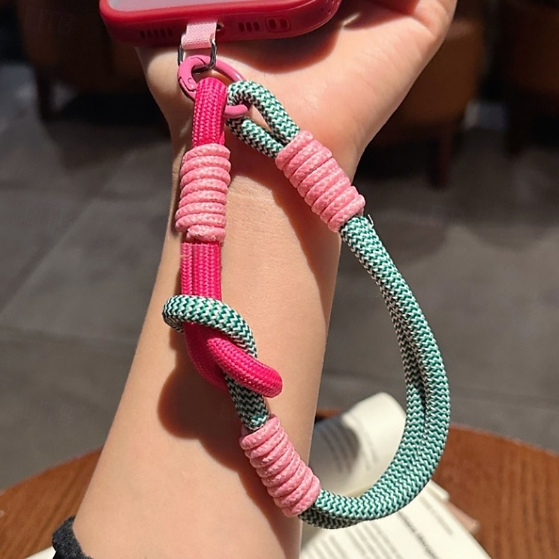 Phone Case For Lanyards Universal with Wrist Strap Color Gradient Geometric Pattern Polyester 2025 - $9.99 –P6