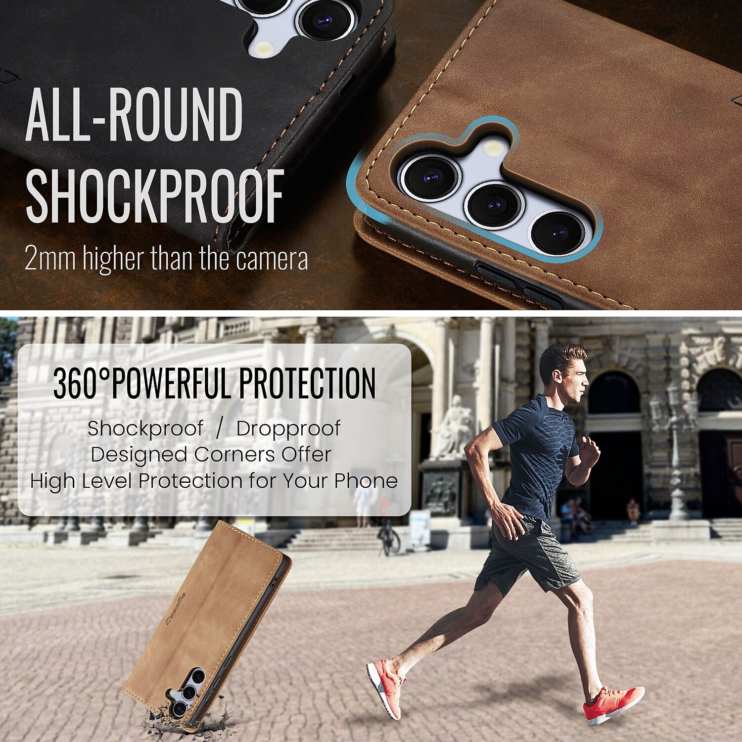 telefon fodral Till Samsung Galaxy S20 FE Fällock Stöd Stötsäker TPU PU läder 2025 - $12.99 –P5
