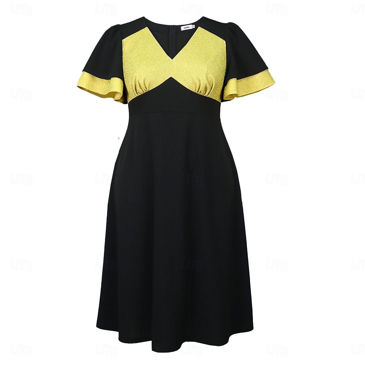 Retro 50. léta Rockabilly Polední Koktejlky Šaty na šaty Flare šaty Větší velikosti A-Linie Do V Dámské Dovolená Maturita Párty a večer Dospělí Šaty Jaro léto 2025 - $44.99 –P1