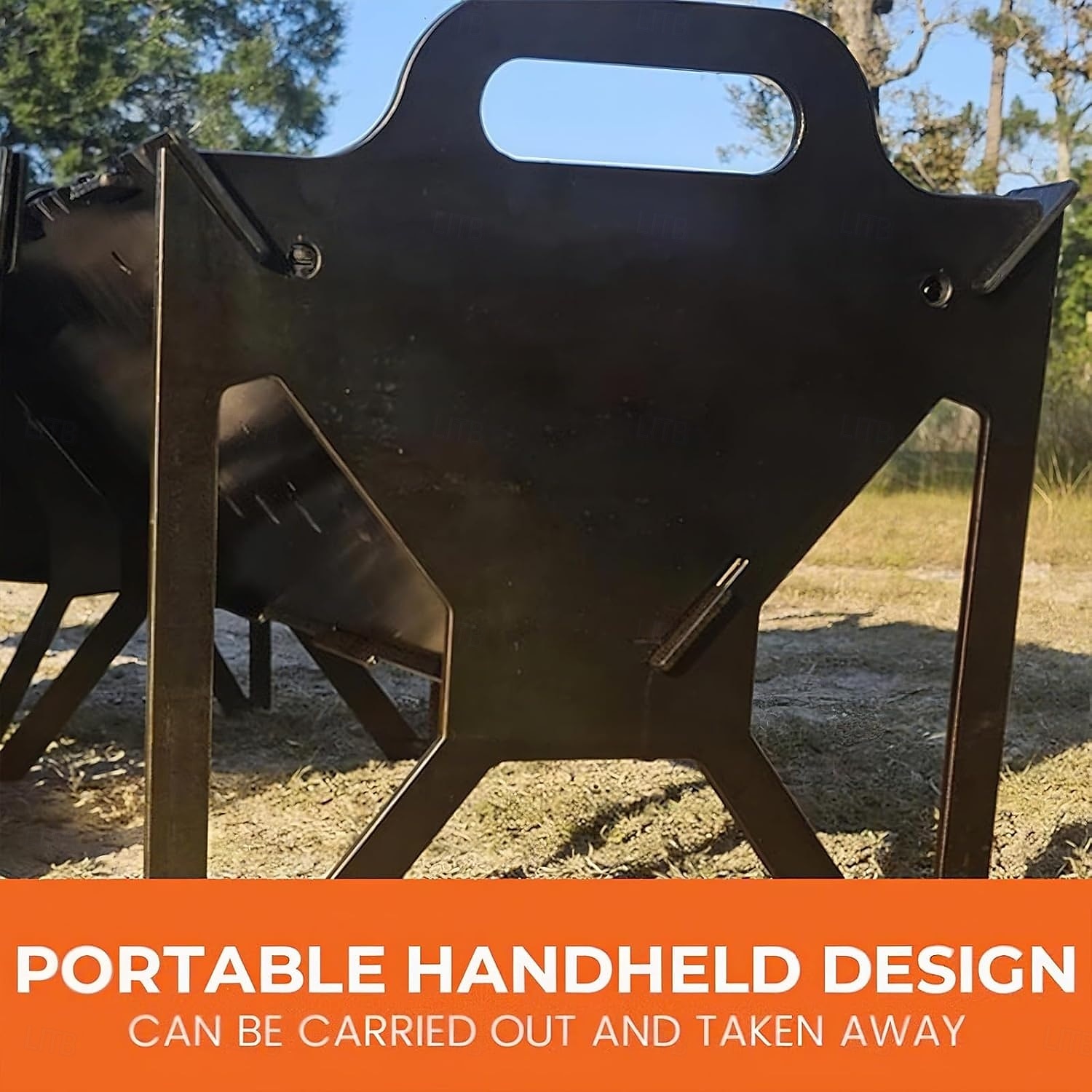 Kokoontaitettava grilli helppoa säilytystä varten Teräksinen helposti kannettava rakogrilli Kokoontaitettavat grillit sopivat täydellisesti retkeilyyn, matkustamiseen ja ulkogrilliin 2026 - $41.99 –P11