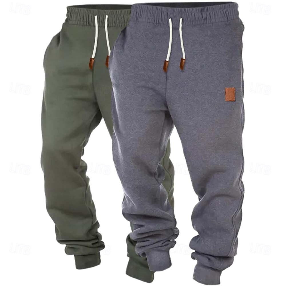Herr Joggingbyxor Joggare Fleecebyxor Långbyxor Snörning Flerpack Slät Komfort Andningsfunktion Fullängd Utomhus Dagligen Utekväll Mode Klassisk Stil Svart + Marinblå Svart+Ljusgrå 2026 - $26.99 –P9