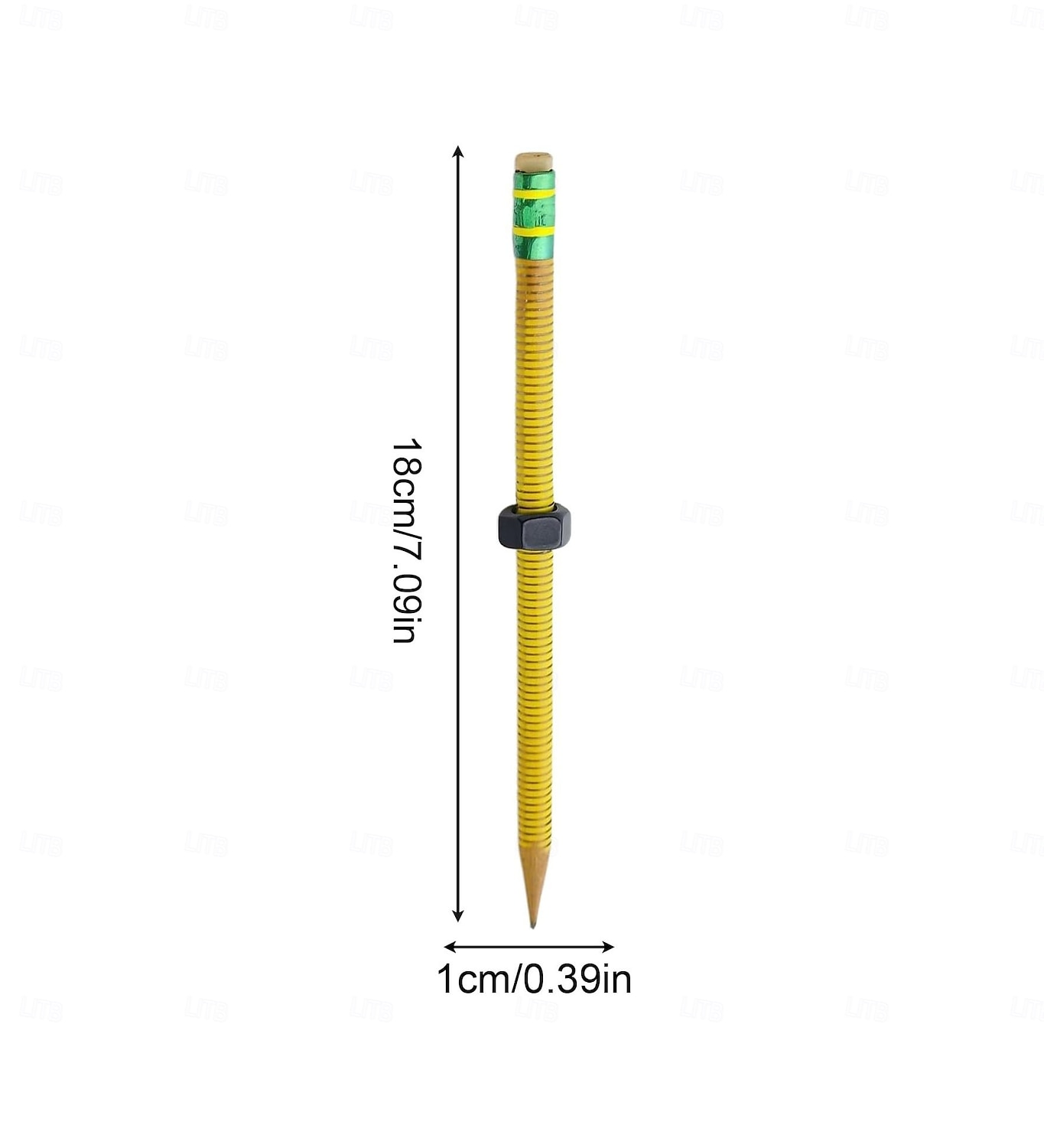 Stylo de décompression d'écrou, crayon fileté, crayon en bois fileté avec écrou rotatif, parfait pour l'école, le bureau, la maison, cadeau d'anniversaire de 2025 ? $9.49 –P11