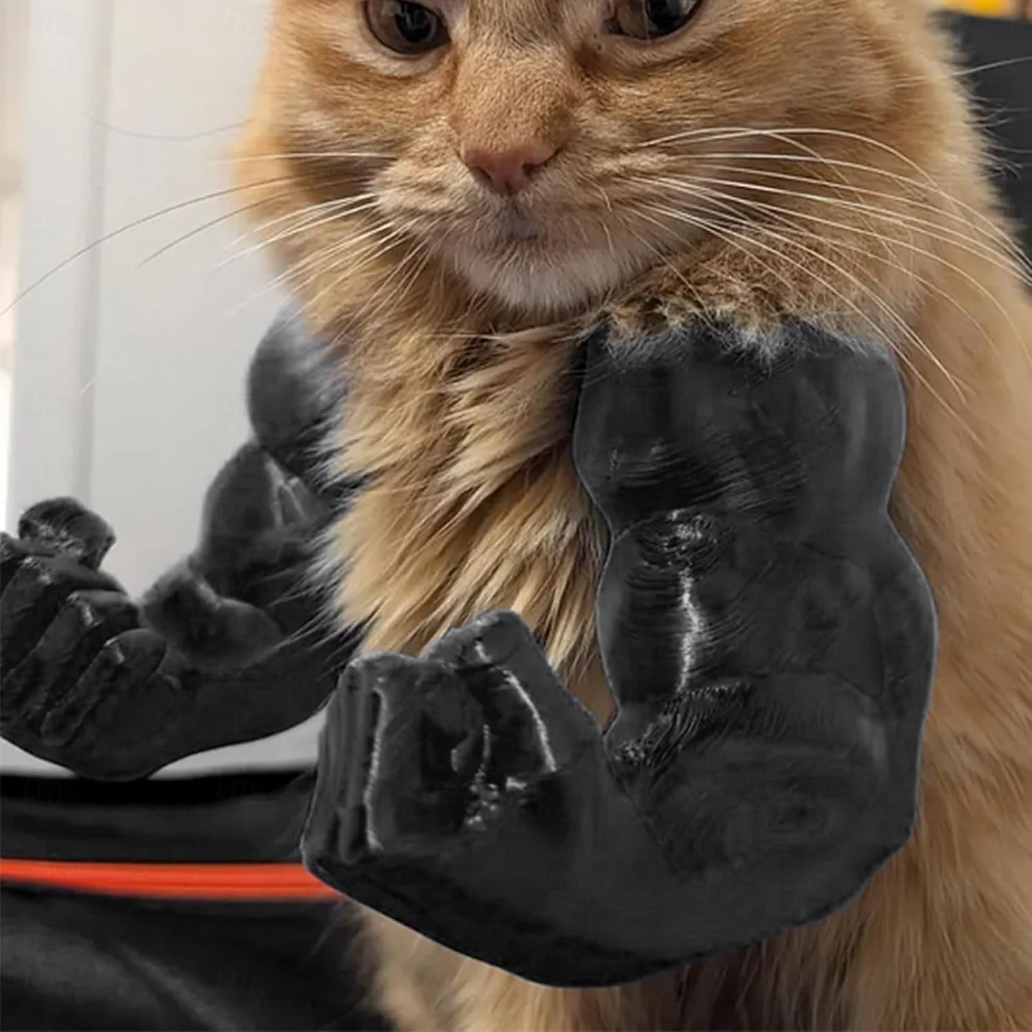 3D nyomtatott macskanyak izmos karokkal vicces macskaizom karok halloweeni macska jelmez vicces cica szuperhős kisállat cosplay kiegészítők születésnapi parti kellékek 2026 - $12.99 –P10