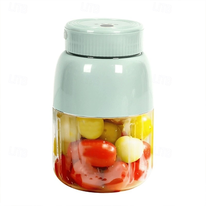 BPA-freier elektrischer Zitrusentsafter mit Strohhalm, zwei Deckeln, tragbarer Mixer, großer kabelloser Entsafterbecher, multifunktionaler Frischsaftbereiter für Smoothies und Shakes 2025 - $30.99 –P1