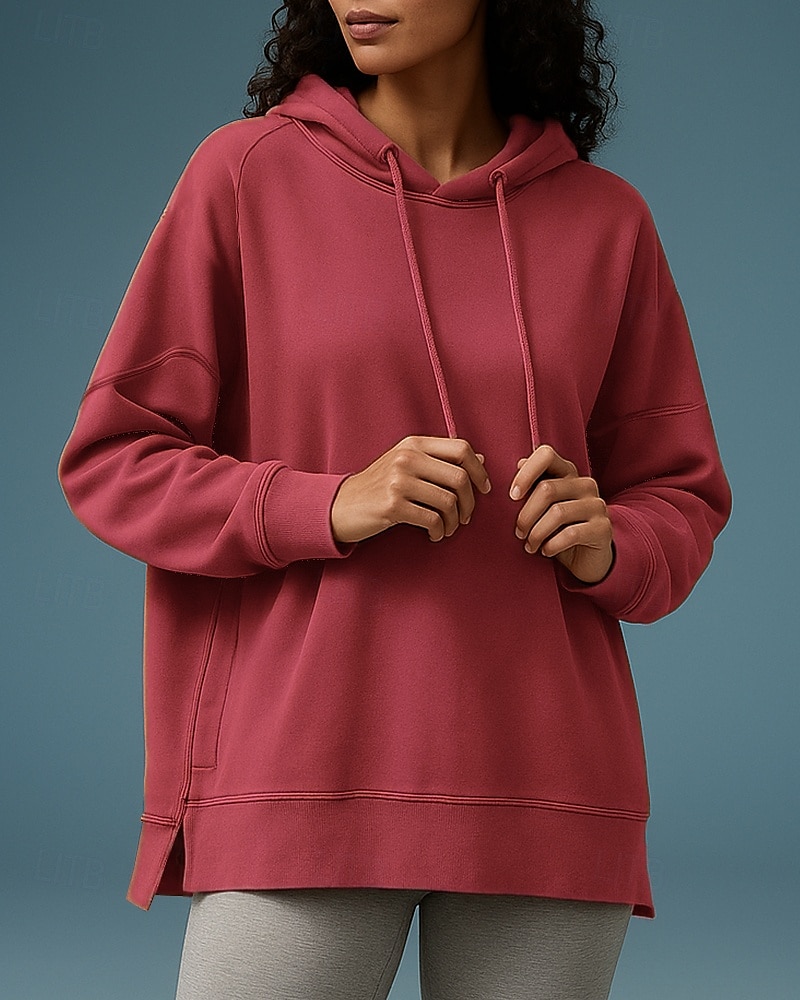 Mujer Tops casuales Sudadera con capucha Sudaderas Bolsillo Manga Larga Camiseta Ropa Deportiva Color sólido Protección Solar Resistente al Viento Senderismo Rutina de ejercicio De Deporte Ropa de 2025 - $34.99 –P1