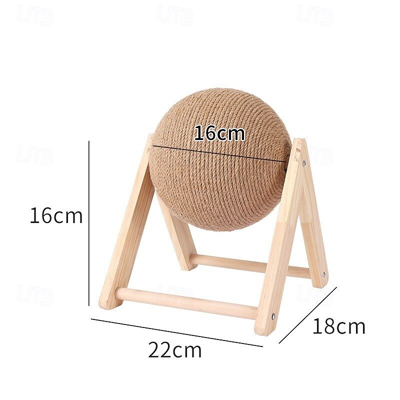 Sisal Cat Scratching Ball, Cat Scratcher Ball Toy with Stable Stand, Interactive Exercise Toy for Small Pet Interactive Exercise and Play 2025 - $76.99 –P6