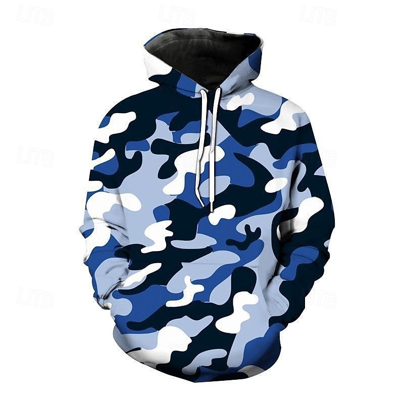 Homme Sweat à capuche Rose Claire Rouge Bleu Roi Bleu Vert À capuche Camouflage Avec Poches Sport & Loisir Quotidien Fête Polyester Streetwear Basique Occasionnel Printemps Automne Vêtement Tenue de 2025 ? $23.99 –P6