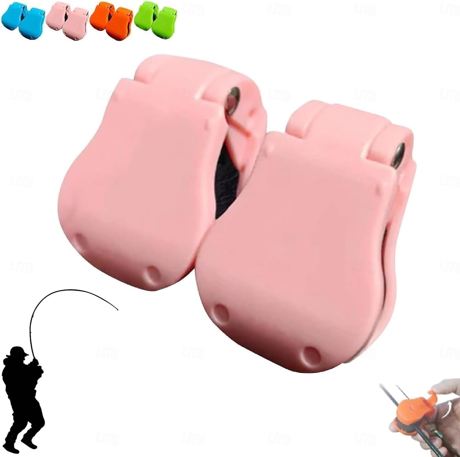 Lot de 2 supports de canne à pêche multifonctions, portables, pour la plage, avec sangle élastique pour un transport sécurisé et sans enchevêtrement de 2025 ? $9.49 –P21