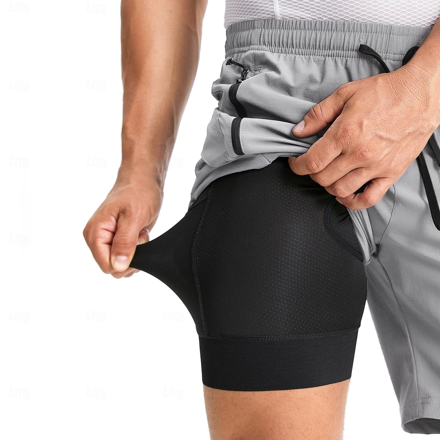 Arsuxeo Herren Einfarbig Fahrradhose MTB-Fahrradhose Fahrradhose Fahhrad Weite Shorts Gepolsterte Shorts / Chamois Formpassend Mountainbike MTB Straßenradsport Sport Reduziert Reibung Reflektierende 2026 - $52.99 –P14