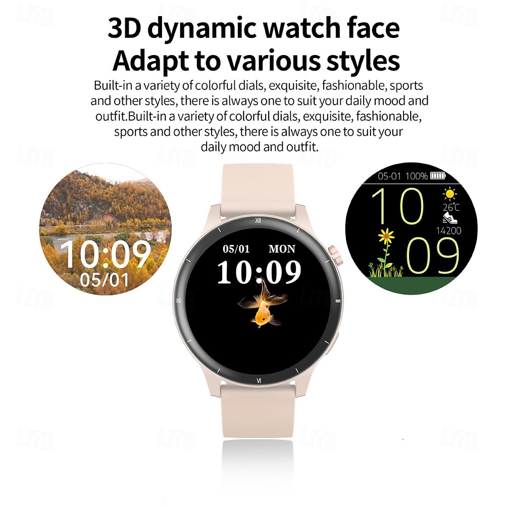 V15Z Orologio intelligente 1.39 pollice Orologio da Corsa Fitness Smartwatch Bluetooth Contapassi Promemoria chiamata Localizzatore di attività Compatibile con Android iOS Da uomo Standby lungo del 2025 a $31.99 –P3