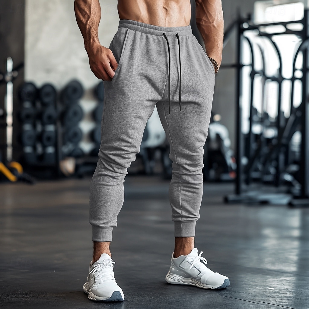 Herren Fleecehose Jogginghose Jogginghose Jogger Hose Kordelzug Einfach Komfort Weich Volle Länge Outdoor Täglich Ausgehen Urlaub Mode Schwarz Rote Dehnbar 2025 - $17.99 –P1