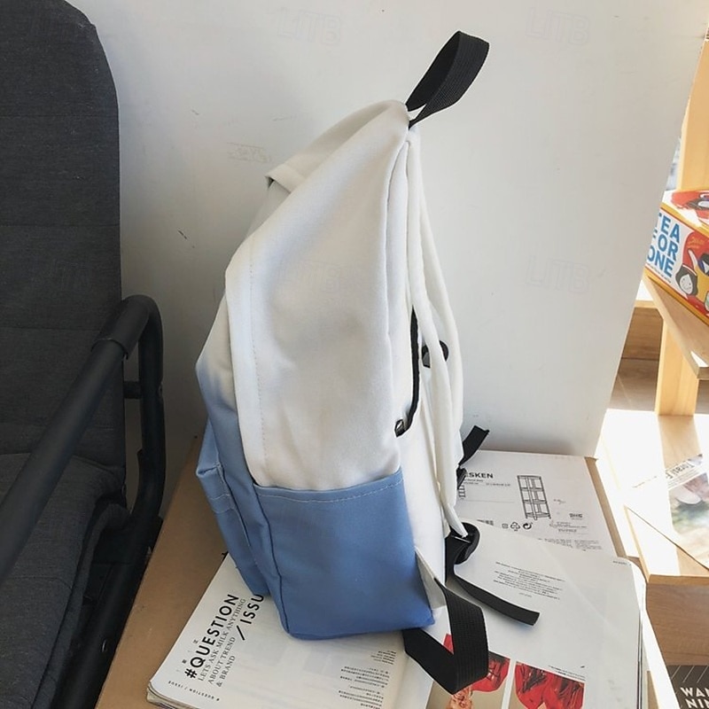 Sac à dos dégradé esthétique pour adolescentes – cartable léger avec porte-clés canard mignon, cartable pastel doux pour la rentrée ou un usage quotidien de 2025 ? $26.99 –P3