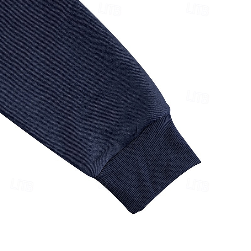 Per uomo Maglia Felpa con cappuccio in pile Felpa con zip corta Nero Blu marino Cammello Grigio chiaro Grigio scuro Colletto Mao Semplice Zip a un quarto Sport & Outdoor Casuale Quotidiano Streetwear del 2025 a $23.99 –P7