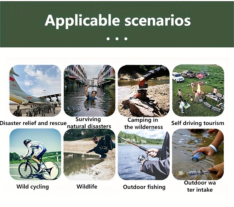 Filtro per acqua portatile da sopravvivenza all'aperto, per campeggio, escursionismo e purificazione della natura selvaggia, 1 pezzo del 2025 a $25.99 –P3
