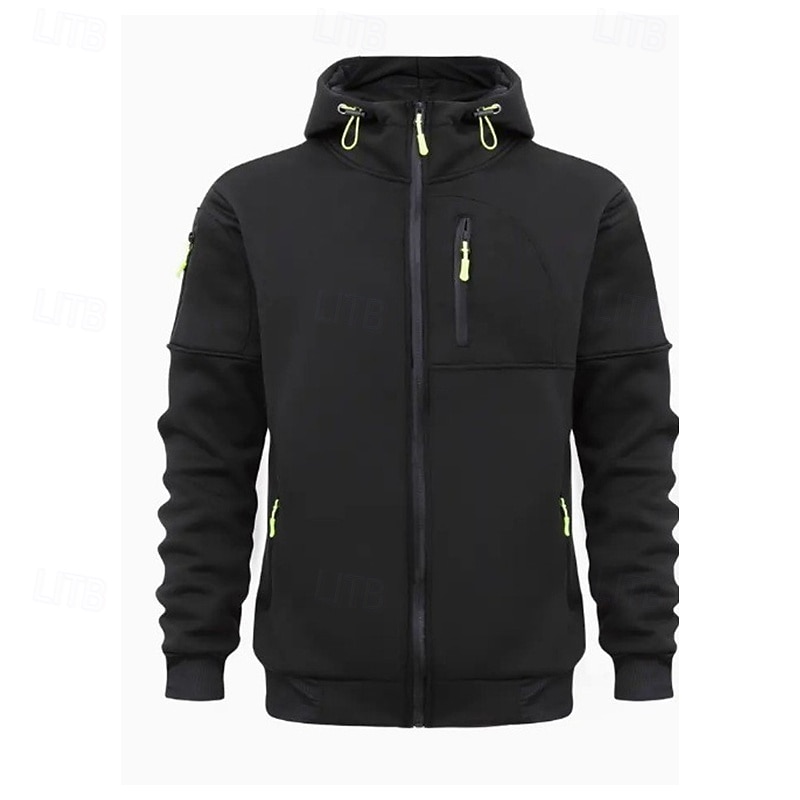 Homme Sweat à capuche Sweat à capuche zippé intégral Noir Blanche Vin bleu marine Bleu Roi À capuche Uni Zip Up Avec Poches Sport & Loisir Quotidien Fête Polyester Streetwear Basique Occasionnel de 2025 ? $21.99 –P2