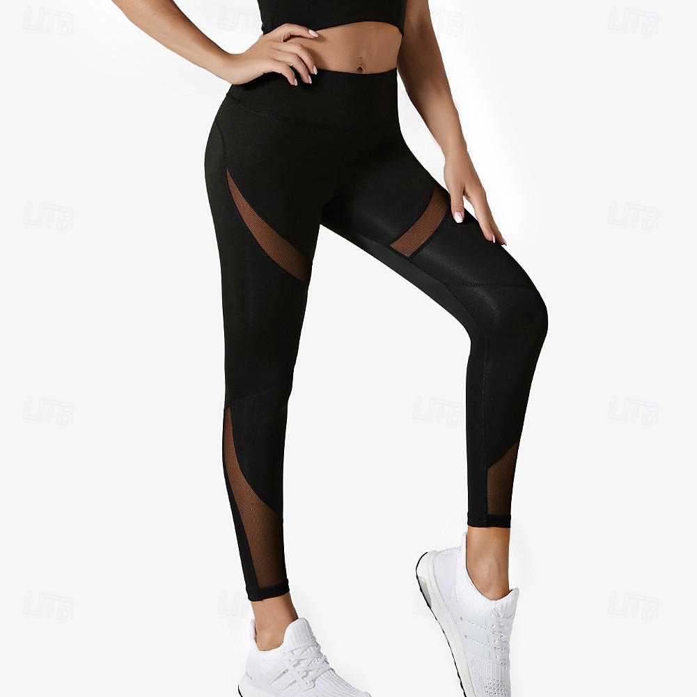 Per donna Leggings Collant Atletico Lunghezza al polpaccio Naturale Patchwork Patchwork Comodo Sollevamento glutei Controllo addominale Yoga Casual Quotidiano Nero Rosa Blu marino Blu Estate Primavera del 2025 a $14.99 –P5