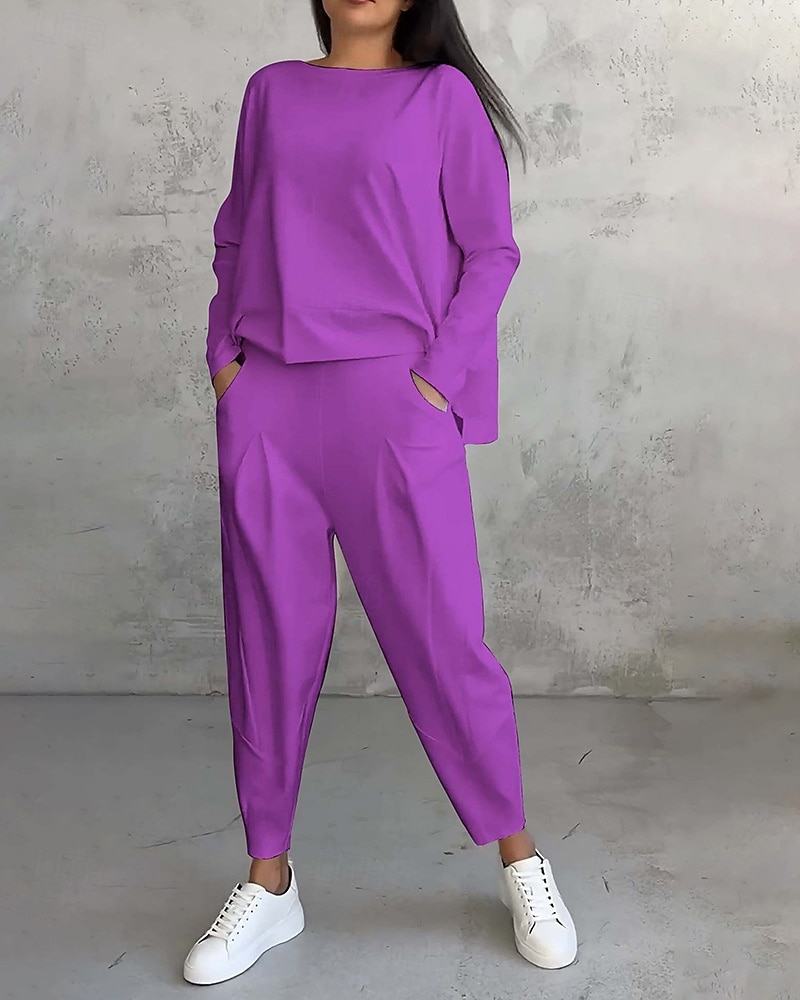 Damskie Dres Spodnie dresowe Bluza z kapturem Kieszeń Solidne kolory Zestawy odzież Wiosna Czarny Biały Siłownia Na zewnątrz Bieganie Odporność na wiatr Lekki Długi rękaw Sport Odzież sportowa 2025 - $31.99 –P10