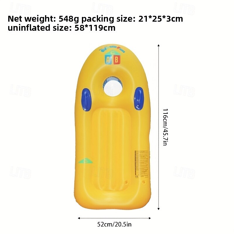 Thick PVC Inflatable Surfboard  Multi-Color with Fun Designs Perfect for Swimming and Outdoor Water Activities Beach Accessories Durable Surfboard 2025 - $29.99 –P9