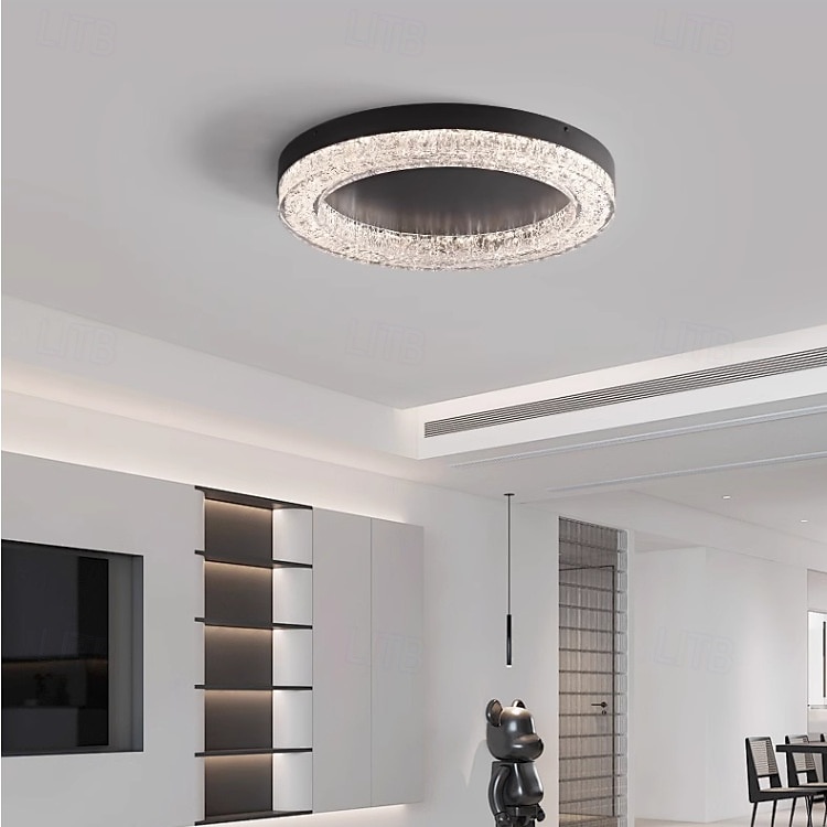 Lámpara de araña moderna de lujo regulable con control remoto, lámpara de techo de acero inoxidable, lámpara de araña larga para sala de estar, restaurante, luz LED de 110-240 V 2025 - $250.59 –P4
