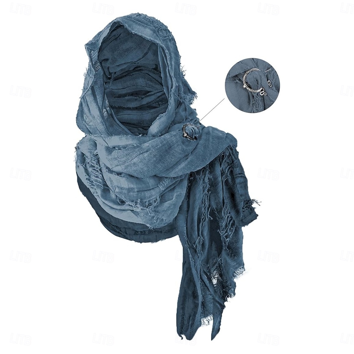 Retro / vintage Medieval Renascentist eșarfă Capișon Șaluri Viching Ranger ripped Costume de fancy Bărbați Pentru femei Unisex Viching Halloween Carnaval Petrecere Performanță LARP Adulți Șal 2026 - $26.99 –P3