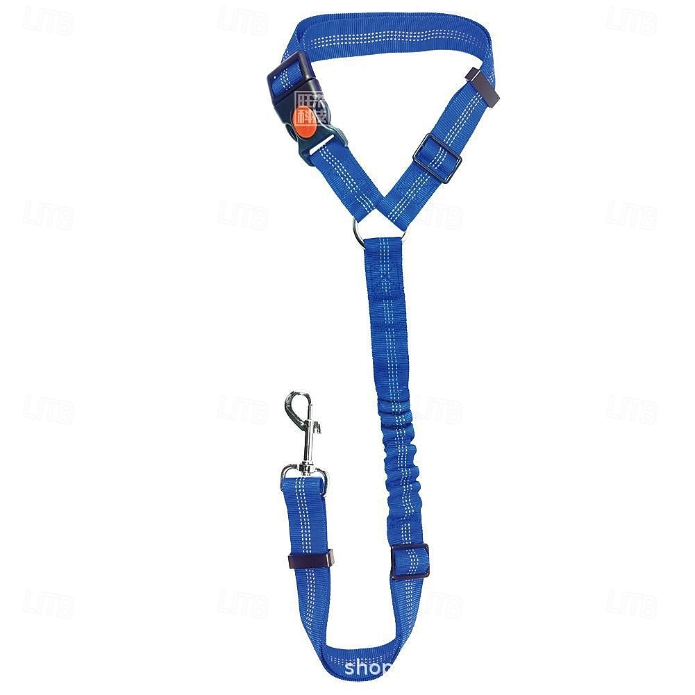 Laisse de voiture réglable pour chien, ceinture de sécurité élastique réfléchissante pour animaux de compagnie, harnais de sécurité multifonctionnel sans traction pour grands chiens, accessoires de de 2025 ? $7.99 –P11