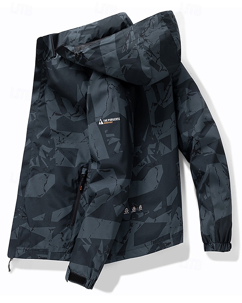 Hombre Cortavientos Chaqueta Chaqueta para senderismo Chaqueta rígida Al aire libre Impermeable Resistente al Viento Trajes de senderismo Ropa de senderismo Primavera Otoño Camiseta Camping 2025 - $23.99 –P5