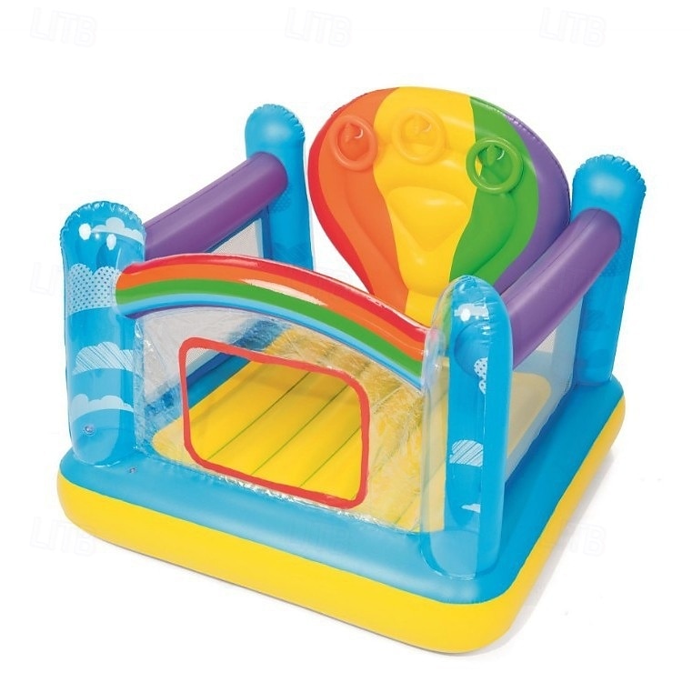 Inflatable Castle Color Bouncy Castles Hot air Balloon Trampoline with Ocean Ball and Electric Pump for Indoor and Outdoor Garden Children s Playground Uptodate 2026 - $272.79 –P12