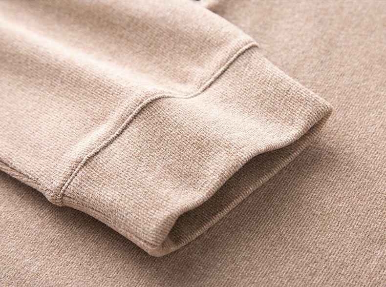 Herr Tröja Långärmad Hög hals Vår Höst Vinter Dagligen Dragkedja Lappverk Utomhus Semester Hem Svart Brun Khaki grön Topp t-shirt för män 2025 - $28.99 –P6