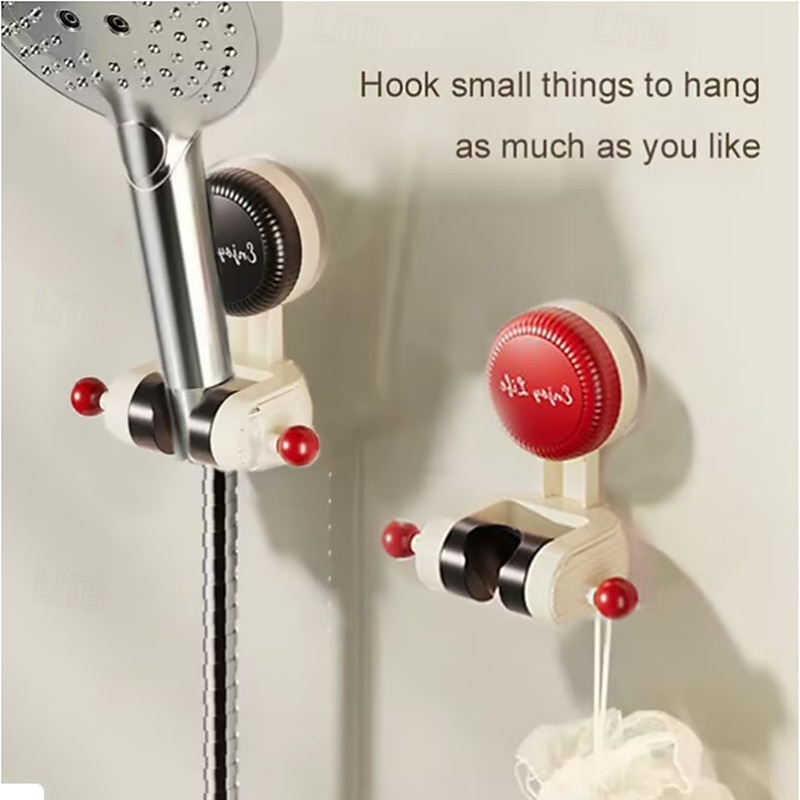 3 stk. justerbar sugekoppdusjholder, borefritt roterbart dusjhodefeste, avtakbart veggmontert dusjstativ for badet &barn 2025 - $11.99 –P6