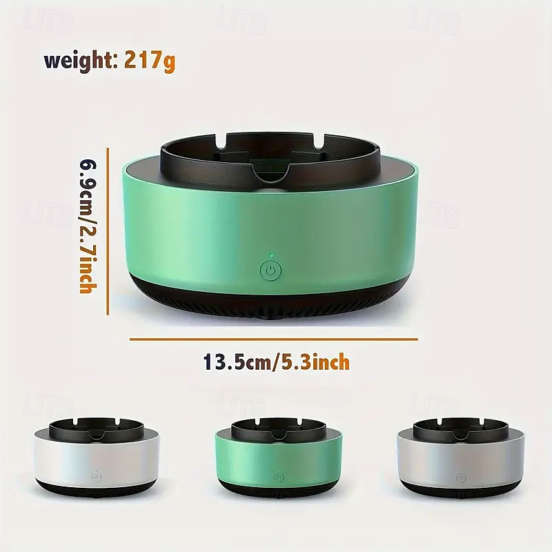 2-in-1 Smart Smokeless Ashtray Instantly Removes The Smell And Odour Of Second-hand Smoke Suitable For Home Office Outdoor Household Appliances Holiday Gifts 2025 - $19.99 –P5