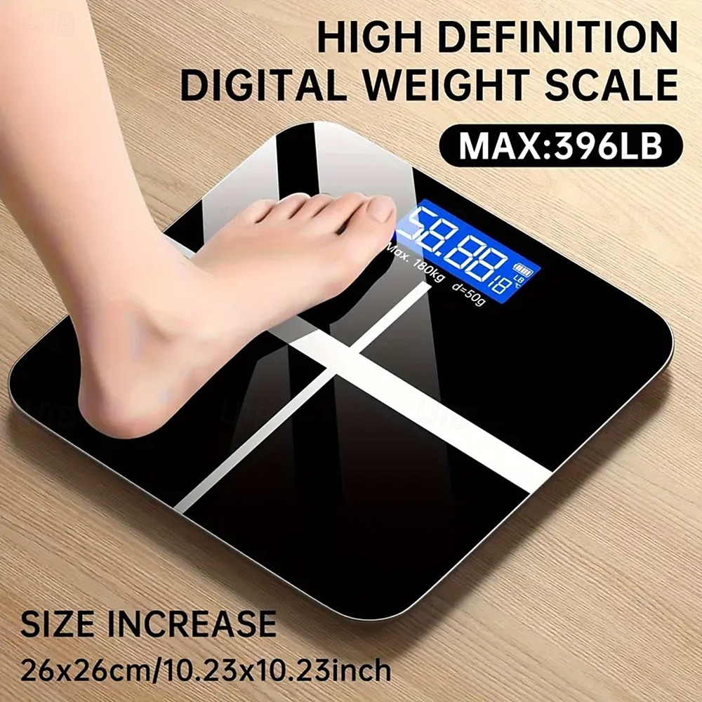 Electronic Scale 396 Pound Digital Bathroom Scale High-precision Scale with LED High-definition Display and Temperature Display (switchable To Kilograms or Pounds) Ultra Wide Platform High-precisi 2025 - $34.99 –P11