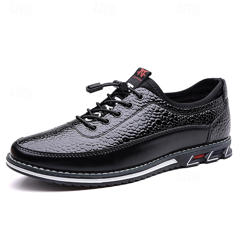Baskets décontractées en similicuir texturé pour homme – chaussures à lacets légères pour la marche quotidienne, les voyages et le style urbain du week-end de 2025 ? $34.99 –P3