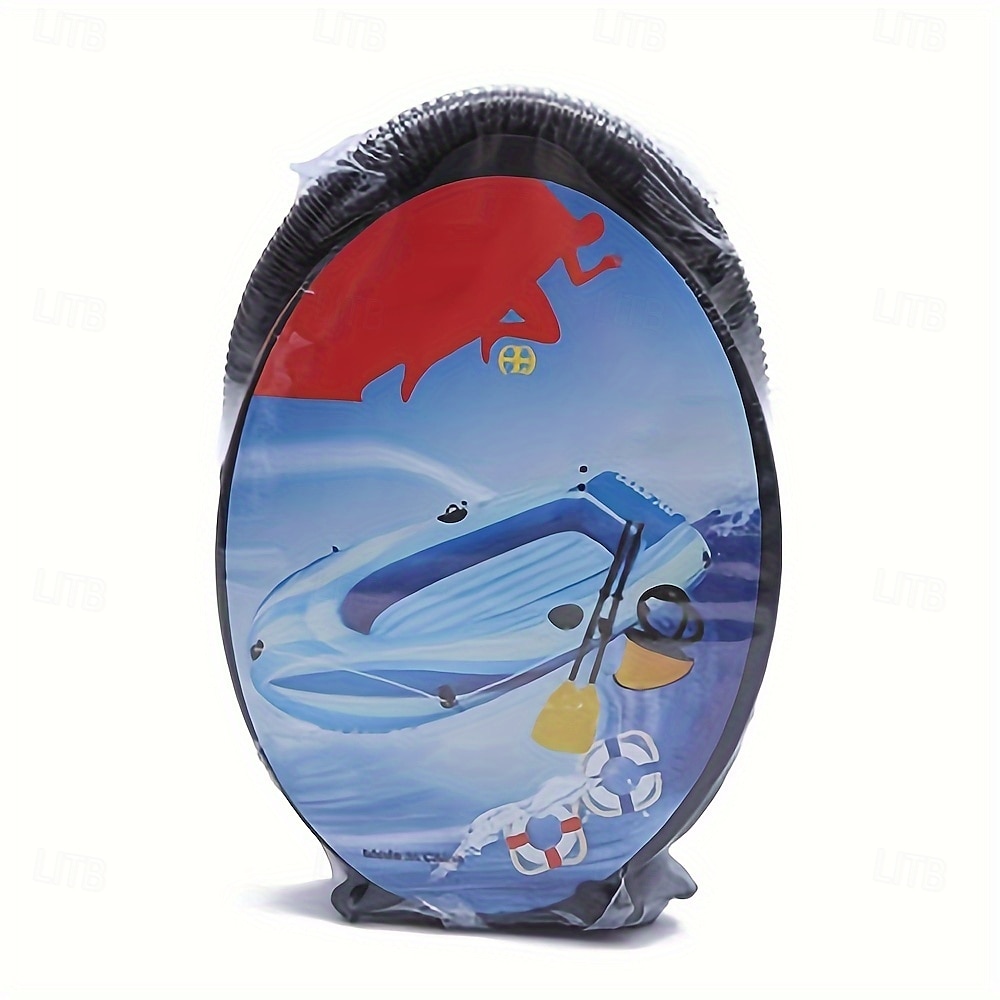 Bomba de pie portátil para inflables: bomba de aire compacta de plástico ABS para pelotas de playa y anillos de natación. &globos negros 2025 - $15.49 –P8