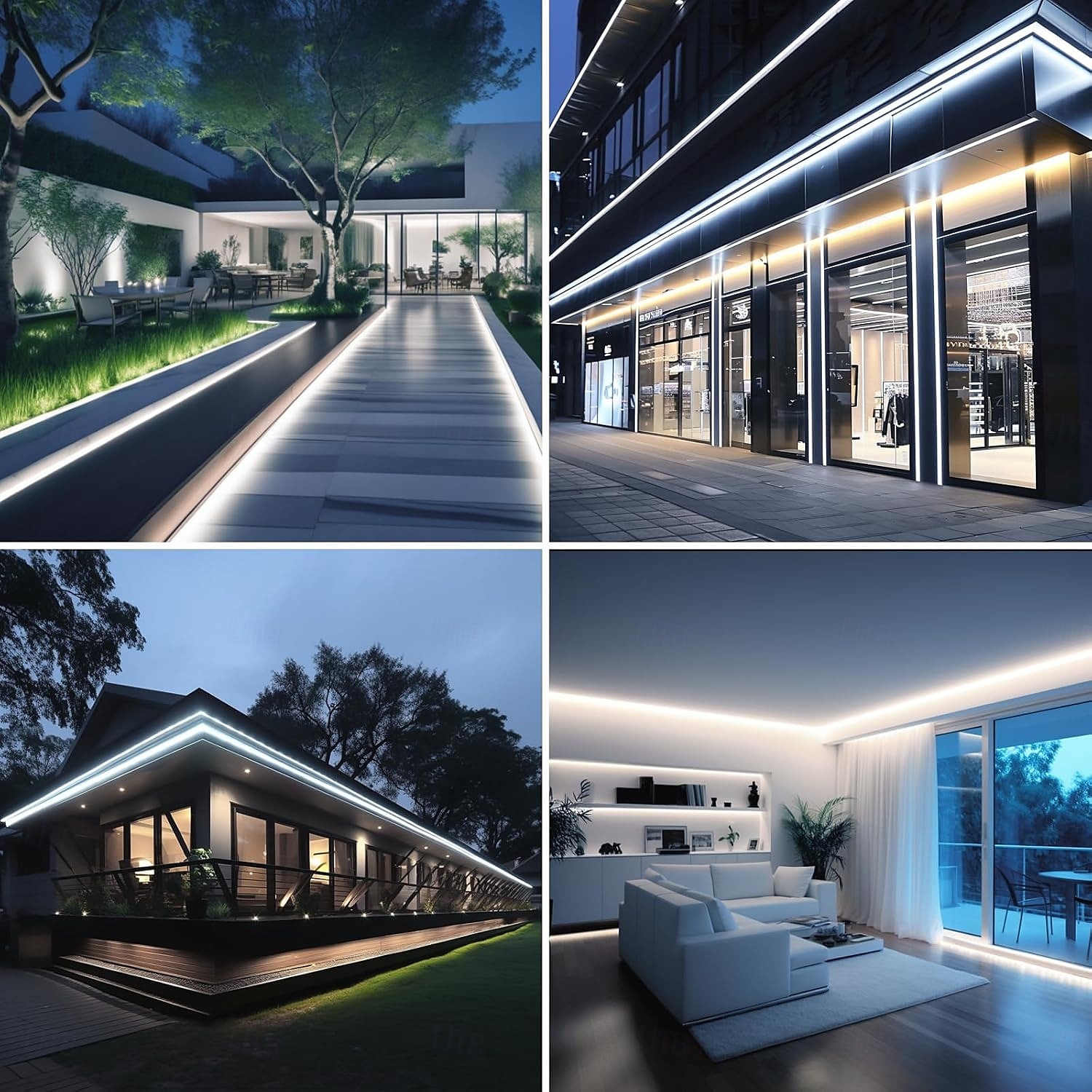 AC 220V COB LED Strip Lights Outdoor Waterproof IP65 White Super Bright 10W/M CRI 80 LED Rope Light With switch plug 2025 - $16.99 –P9