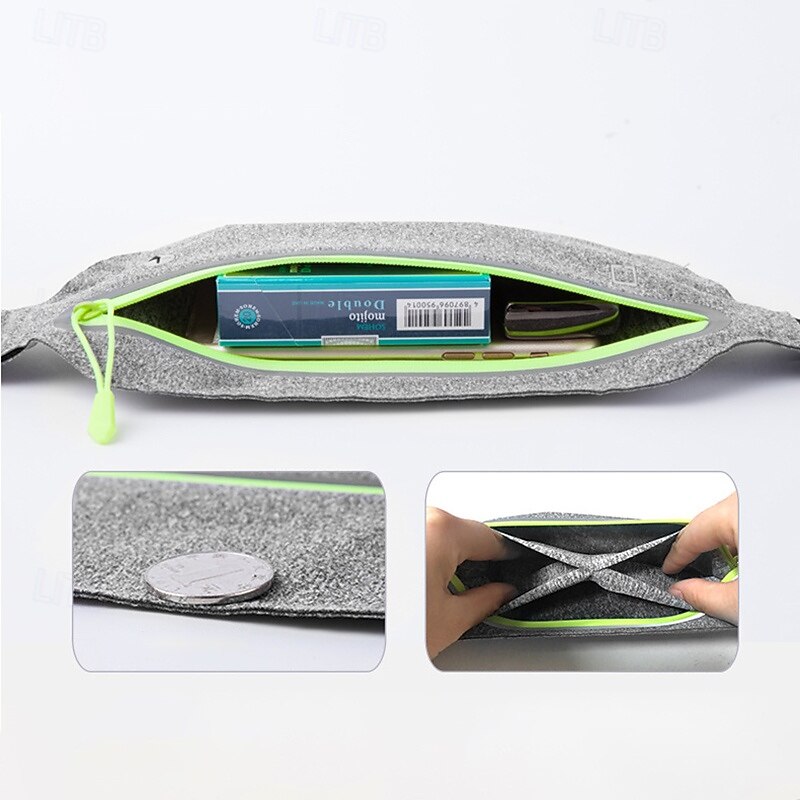 Marsupio da corsa Cintura porta telefono Marsupio sportivo per Maratona Jogging Corsa Borse per sport Leggero Anti-furto Resistente all'Acqua Striscia riflettente Lycar Per uomo Per donna Marsupio da del 2025 a $10.49 –P10