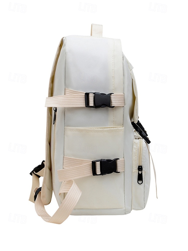 Sac à dos minimaliste de grande capacité pour étudiants et navetteurs – sac à dos pour ordinateur portable multi-poches avec sangles latérales et boucle avant pour l'école, les voyages ou un usage quotidien de 2025 ? $18.99 –P5