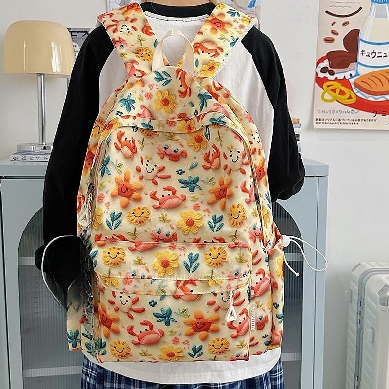 Sac à dos mignon à imprimé animal pour filles – sac d'école à motifs de renard et d'ours de la forêt avec plusieurs poches pour les enfants et les adolescents de 2025 ? $32.99 –P2