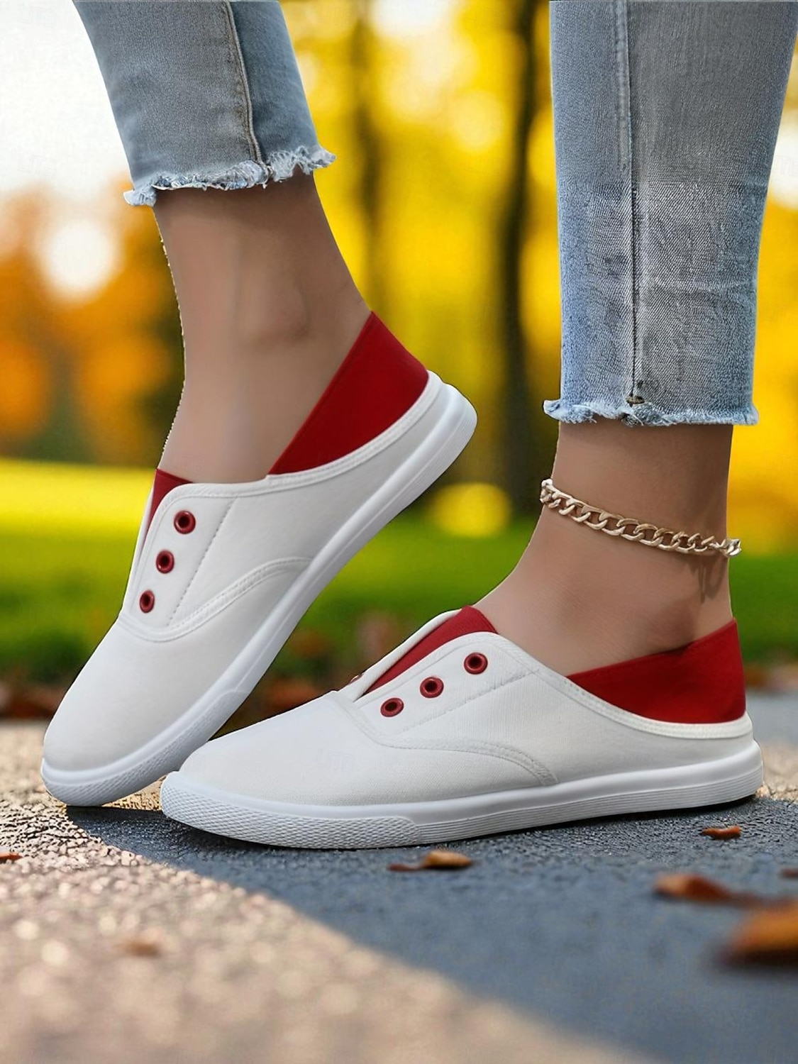 damskie wsuwane płócienne buty – lekkie buty na co dzień, na zakupy i jesienne przygody 2025 - $18.99 –P4