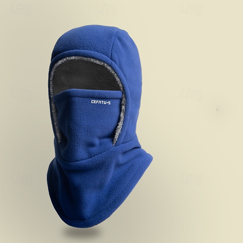 Termisk balaklava for menn og kvinner, vindtett skihette med hørselbeskyttelse for utendørssport, sykling, fisking, fotturer, reiser - strikket polyesterstoff, maskinvaskbar 2025 - $27.99 –P7