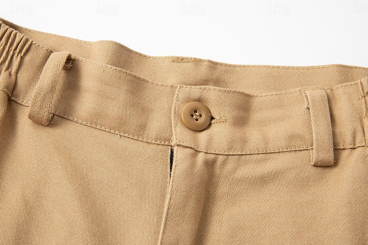 Per uomo Pantaloncini cargo Shorts Pantaloncini Estivi Multi-tasche Tasca con Patta Semplice Comodità Indossabile Lunghezza al ginocchio All'aperto Sport Quotidiano Moda Casual Verde Cachi del 2025 a $22.99 –P4