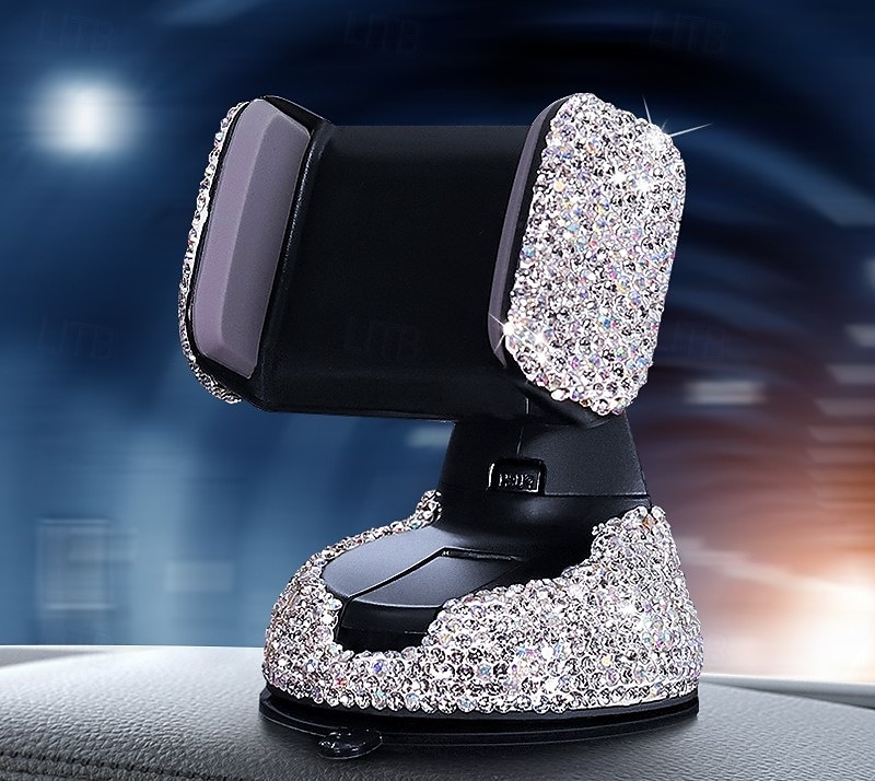 Support de téléphone réglable pour voiture, support de ventilation bling, ventouse multifonction, support rotatif pour tableau de bord, support de téléphone portable pour la navigation dans de 2025 ? $12.99 –P12