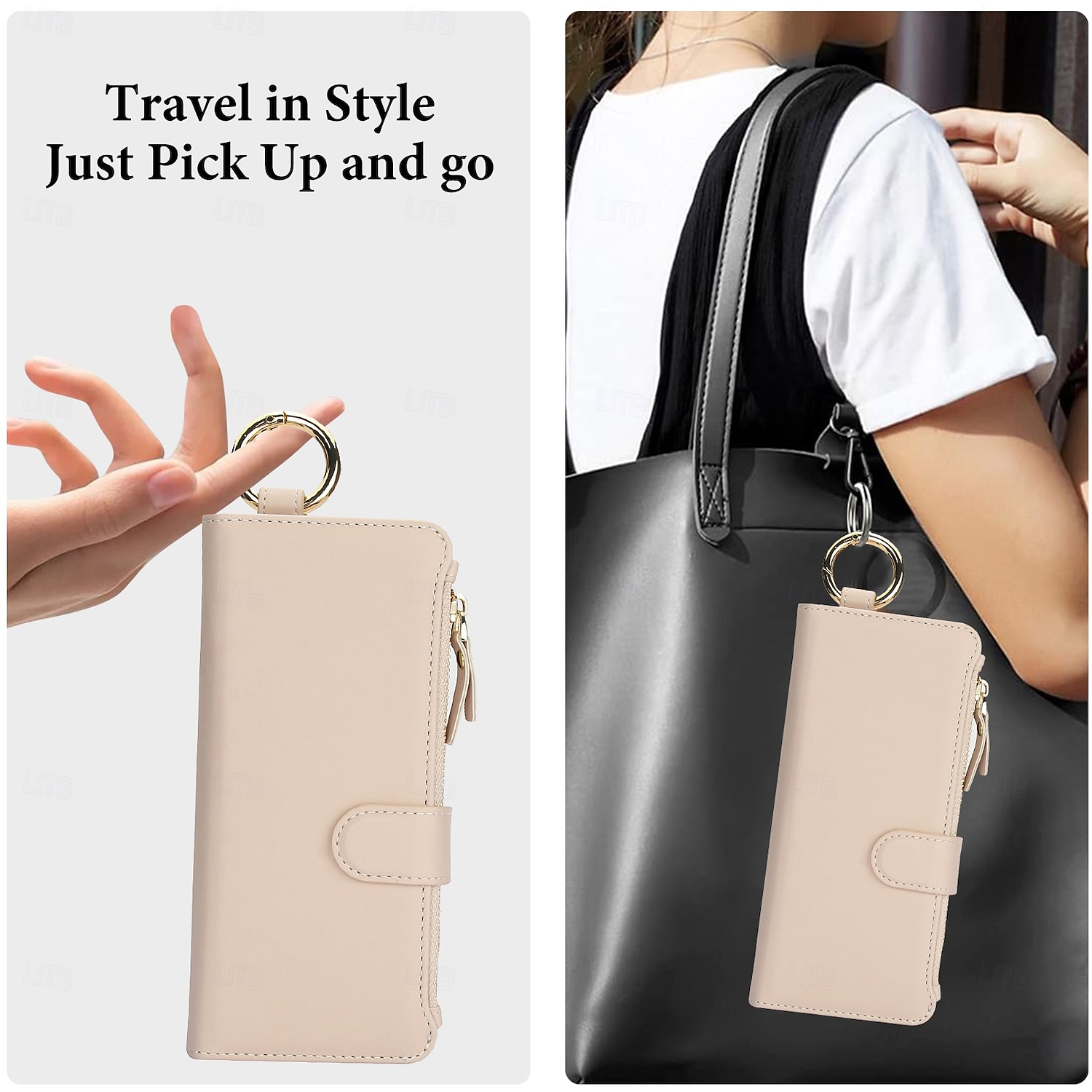 Phone Case For Samsung Galaxy Z Fold 6 Z Fold 5 Z Fold 4 Z Fold 3 Back Cover Wallet Case Zipper with Lanyard Card Slot TPU PU Leather 2025 - $28.99 –P6