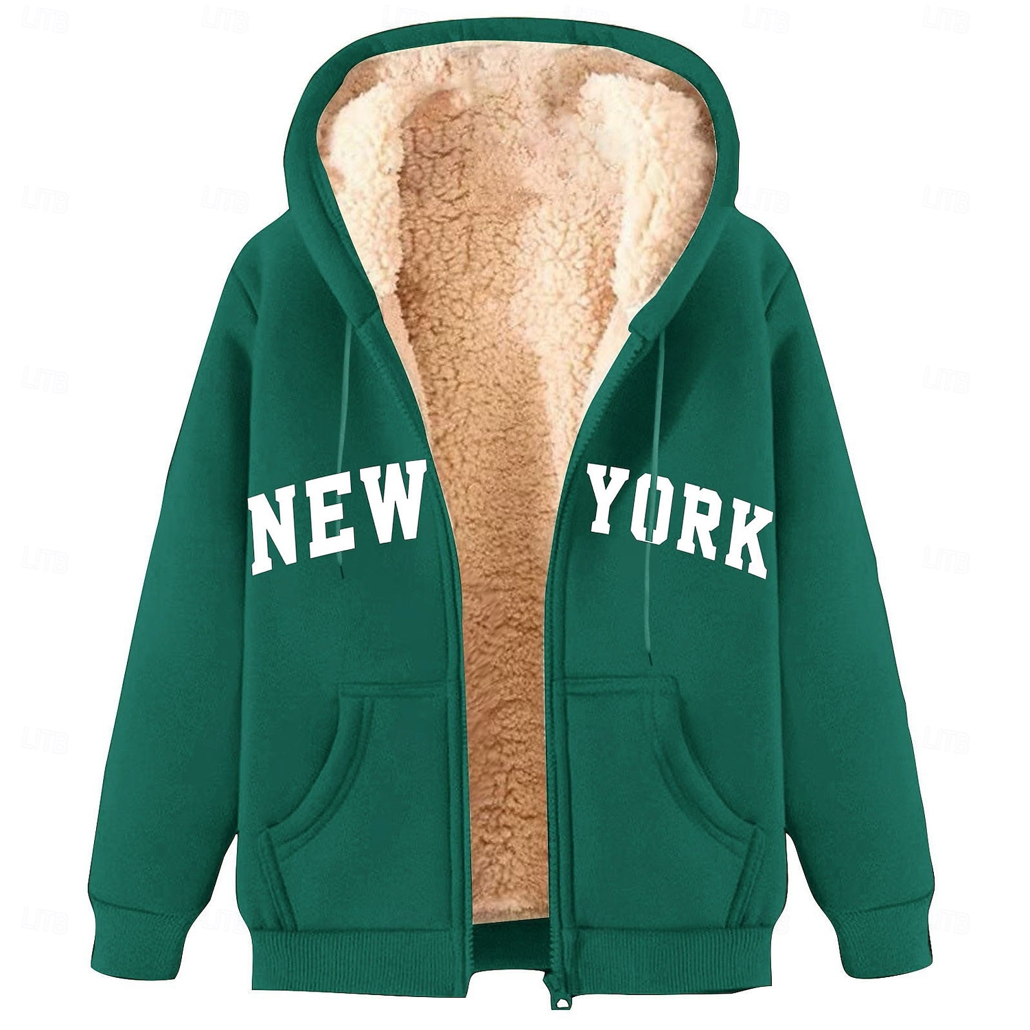 Homens Full Zip Hoodie Moletom com zíper Casaco de lã Moletom de lã Adamascado Preto Vinho Vermelho Azul Com Capuz Tecido Letra Estampas Abstratas Zíper Bolsos Desportos e Ar livre Casual Diário de 2025 por $17.49 –P4