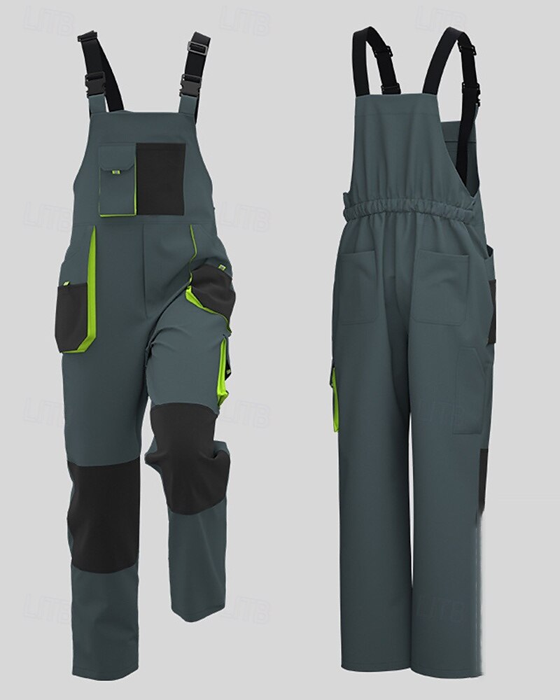 Men's Outdoor Bibs Fishing Bibs Outdoor Regular Fit Waterproof Windproof Bottoms Pocket Black Green Camping / Hiking Running S M L XL XXL 2025 - $36.79 –P4